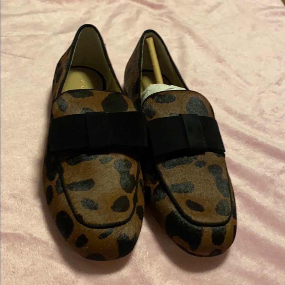 Ann Taylor Adeline Haircalf Bow Loafer